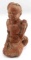 KNEELING INDIAN TERRACOTTA FIGURE W RAISED HAND