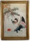 VINTAGE JAPANESE EMBROIDERY WITH EAGLE FRAMED