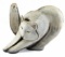 LYNDA PLEET STYLIZED CAT POTTERY RESIN SCULPTURE