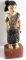 FEMALE CARVED WOOD POLYCHROME STANDING FIGURE