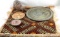 LOT OF ETHNOGRAPHIC ITEMS PLATE TEXTILE PENDANTS