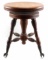 VINTAGE ADJUSTABLE PIANO BALL & CLAW FOOT STOOL
