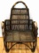 ANTIQUE RATTAN CHAIR W NICE AGED PATINA