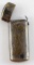ANTIQUE BRASS ALLOY MATCH SAFE ENGRAVED FISHING