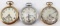 LOT OF 3 ELGIN ANTIQUE POCKET WATCH
