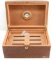 LOCKABLE CEDAR WOOD HUMIDOR WITH HYGROMETER