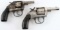 2 IVER JOHNSON MODEL 1900 REVOLVERS .32 CALIBER