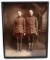 LARGE FRAMED WWI MILITARY PHOTOGRAPH OF TWO MEN