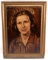 OIL ON BOARD GERMAN MID CENTURY PORTRAIT OF WOMAN