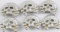 WWII THIRD REICH GERMAN SS TOTENKOPF HAT BADGES