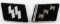 WWII GERMAN THIRD REICH SS OFFICER COLLAR TAB LOT