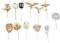 WWII THIRD REICH GERMAN STICK PINS SS LUFTWAFFE