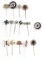 WWII THIRD REICH GERMAN SWASTIKA SS STICK PINS
