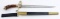 GERMAN HIRSCHFANGER HUNTING DAGGER WITH SCABBARD