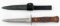 WWII GERMAN THIRD REICH BOOT KNIFE WITH SCABBARD