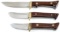 SHEFFIELD INDIAN RIDGE TRADER HUNTING KNIFE SET