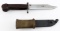 COLD WAR ERA 1960  AK 47  BAYONET & SCABBARD