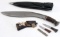 ETCHED GURKHA KUKRI BOWIE KNIFE WITH SHEATH