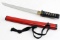 MODERN JAPANESE TANTO DAGGER WITH WOODEN SCABBARD