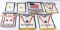 WWII US ARMY SON IN SERVICE WINDOW FLAG LOT OF 7