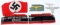 WWII GERMAN THIRD REICH ARMBAND AND CAP EAGLE LOT