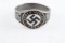 WWII GERMAN THIRD REICH ADOLF HITLER SILVER RING