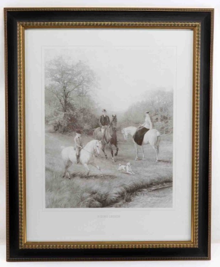 VINTAGE STYLE ENGLISH EQUESTRIAN PRINT