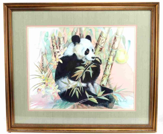 JEAN MCKEE WILLIAMS ORIGINAL WATERCOLOR PANDA