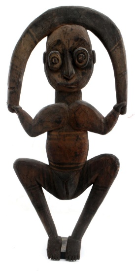 WOODEN AFRICAN SCULPTURE ANCESTOR FIGURE