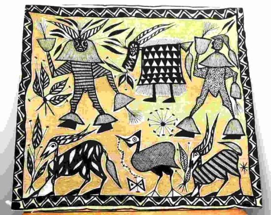 VINTAGE SENUFO IVORY COAST KORHOGO MUD CLOTH