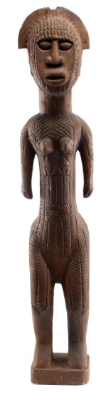WEST AFRICAN WOOD CARVING OF FEMALE FIGURE
