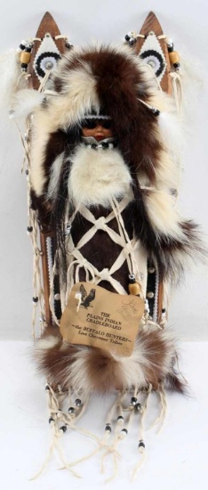 PLAINS INDIAN BUFFALO HUNTERS CRADLEBOARD & DOLL