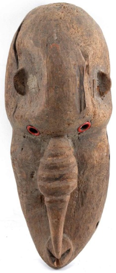 KRU GREBO WEST AFRICAN ANIMORPHIC TRIBAL MASK