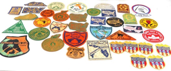 LOT OF 38 VINTAGE SHOOTING CLUB PATCHES SOUTHEAST