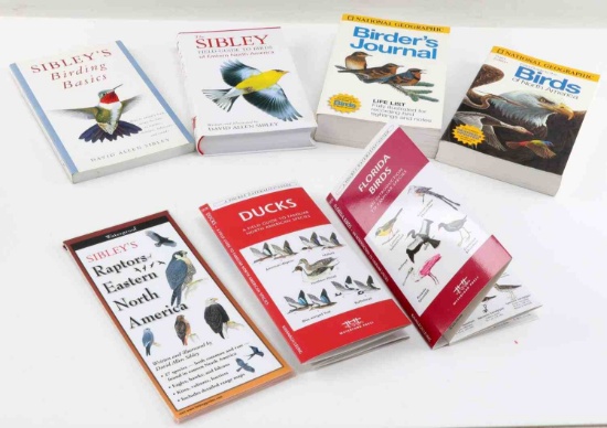 NATIONAL GEOGRAPHIC & SIBLEYS BIRDING GUIDES BOOKS
