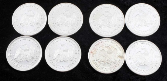 8 1 OZ .999 SILVER LIBERTY A-MARK SILVER ROUNDS