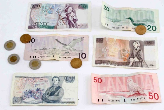 BANK OF ENGLAND & CANADA BANKNOTE LOT