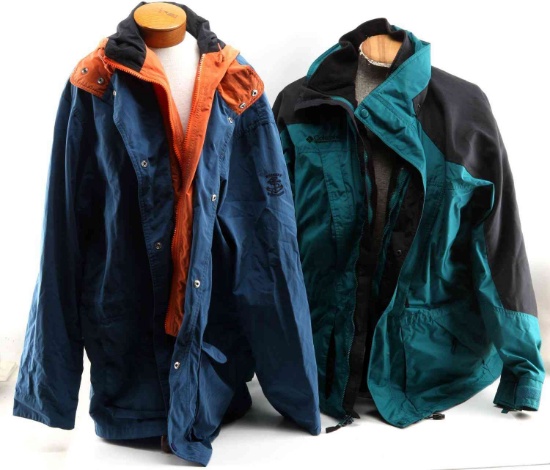 MENS COLUMBIA SKI JACKET & PUSSERS DECK JACKET