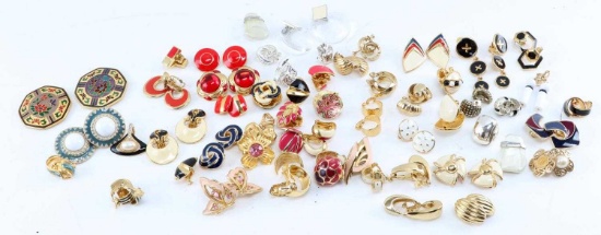 DESIGNER CLIP EARRING LOT TRIFARI MONET NAPIER