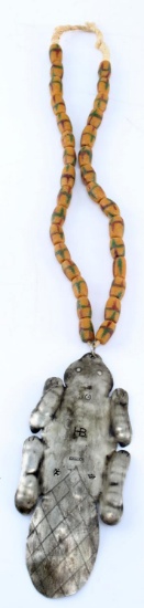 HUDSON BAY NATIVE AMERICAN TRADE BEAD AND PENDANT
