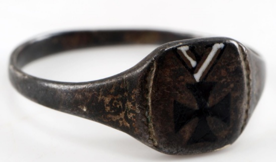 WWI GERMANY IRON CROSS SILVER RING