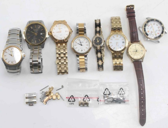 EIGHT MENS & WOMENS WRISTWATCHES SEIKO ARMITRON