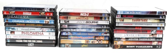 LOT OF 29 USED ASSORTED DVD MOVIES EASTWOOD ETC