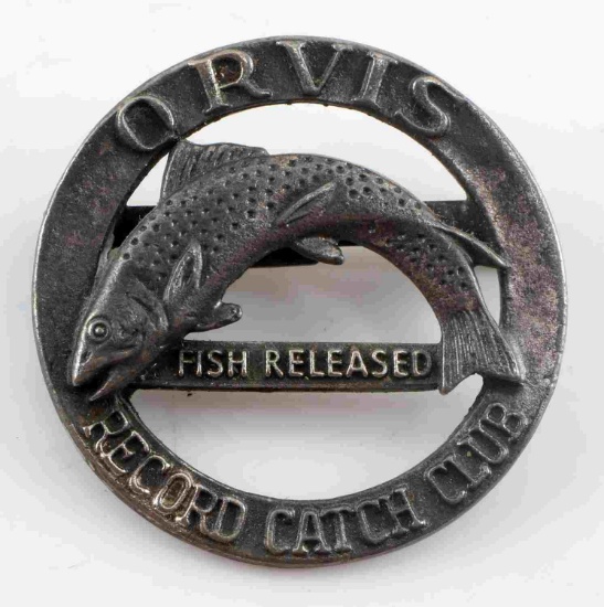 ORVIS FISH RELEASED RECORD CATCH CLUB PIN