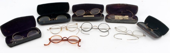 SPECTACLES EYEGLASSES CASES 19TH TO 20TH CENTURY
