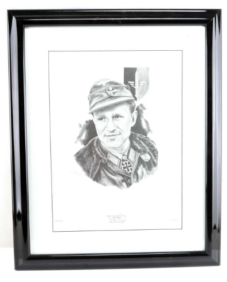 J. G. KECK SIGNED LITHOGRAPH OF MAJOR KRUPINSKI