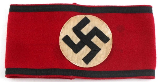 WWII THIRD REICH GERMAN SS ARMBAND RZM MARKED