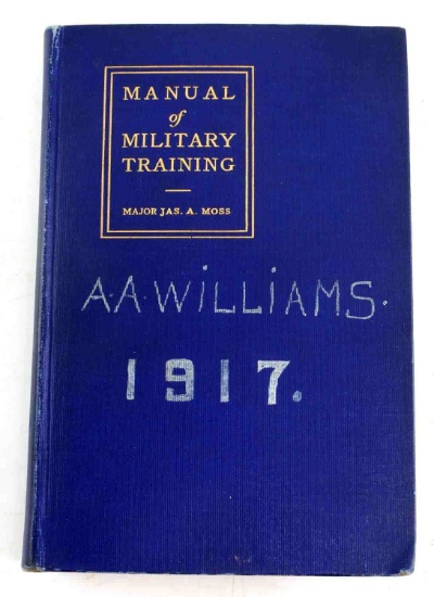 WWI 1917 DATED MILITARY MANUAL W ORIGINAL MAPS