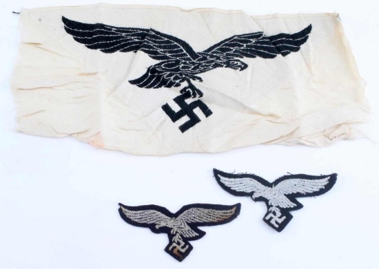 WWII GERMAN THIRD REICH LUFTWAFFE PATCH LOT OF 3