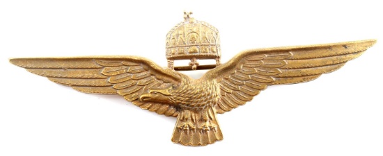 WWII THIRD REICH HUNGARIAN AXIS PILOT BADGE